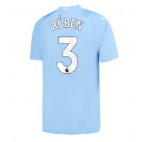 Fotballdrakt Herre Manchester City Ruben Dias #3 Hjemmedrakt 2023-24 Kortermet